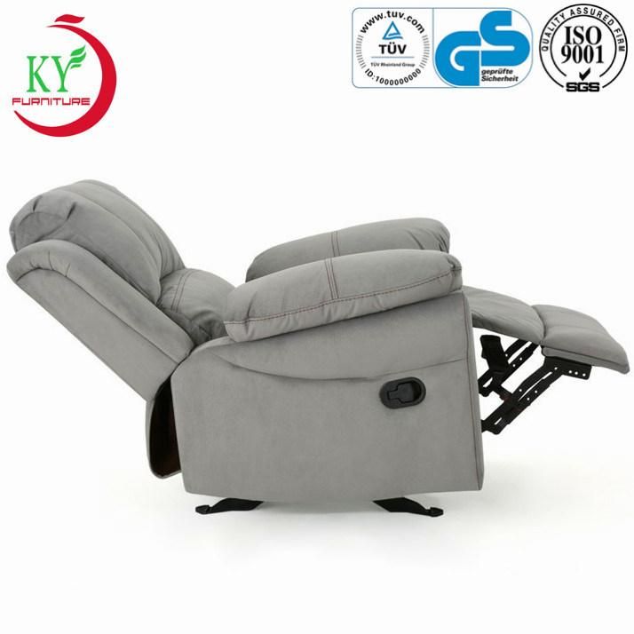 Jky Furniture Fabric Over-Filled Backrest Fabric Manual Recliner Chair