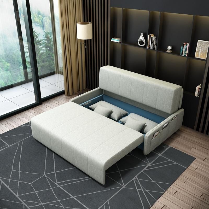 Fabric Divan Sofa Bed Multi-Purpose Living Room Sofa Cum Bed Folding Bed Sofa