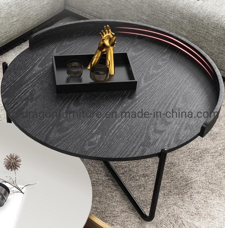 Modern Lxuxry Wooden Coffee Table Group for Living Room Furniture