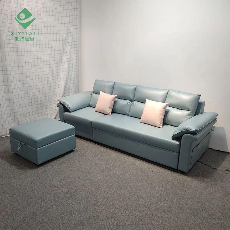 Living Room Dual-Purpose Lazy Foldable Sofa Bed with Storage Box