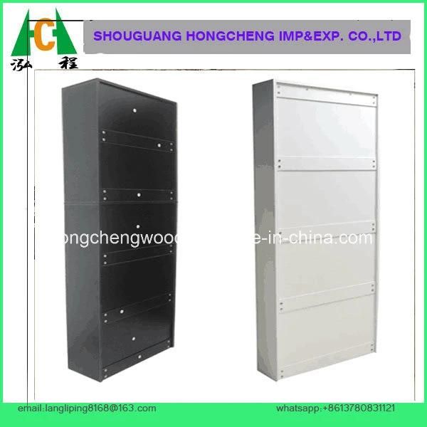 White Color 5big Drawers Mirrored Shoe Cabinet