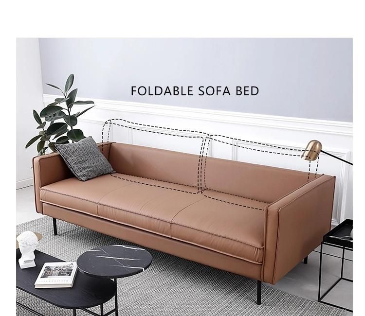 Chesterfield Brown Genuine Leather 3 Seat Sofa for Home