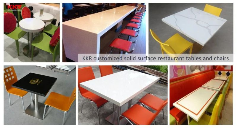 Modern Furniture Corian Restaurant Dining Table and Coffee Table with Chairs