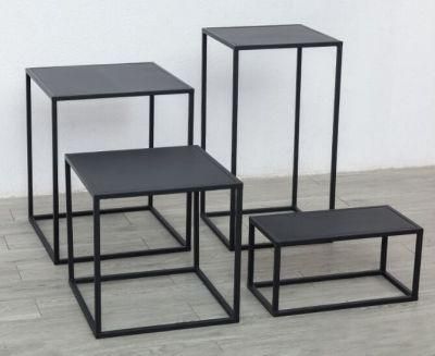 Hot Sale Minimalist Modern Design Pumpkin Black Living Room Furniture Metal Coffee End Table