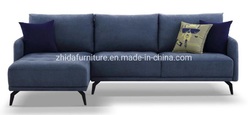 L Shape Modern Furniture Living Room Furniture Fabric Sofa