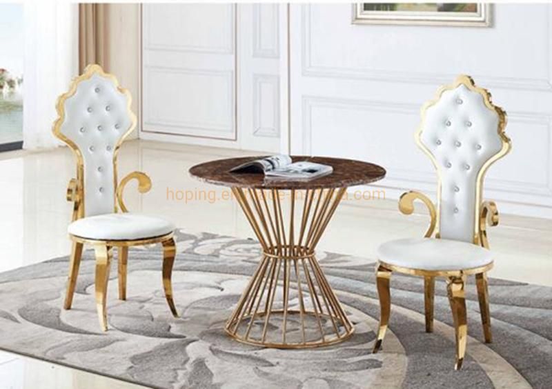 Gold Dining Table Bird Nest Design Sofa Table Living Room Furniture Modern Center Coffee Table