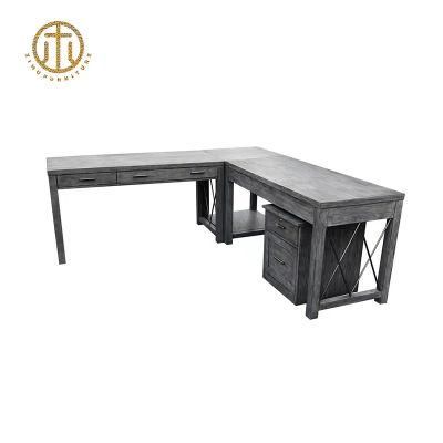 Right Angle Long Rectangle Home Furniture Wooden Side Table