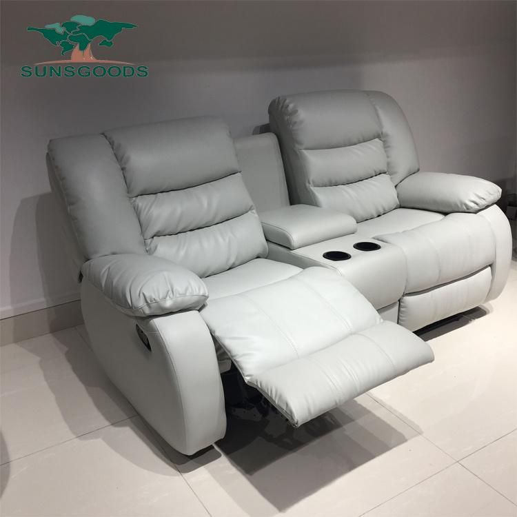 1+2+3 Recliner Genuine Leather Sofa Set with Power Function