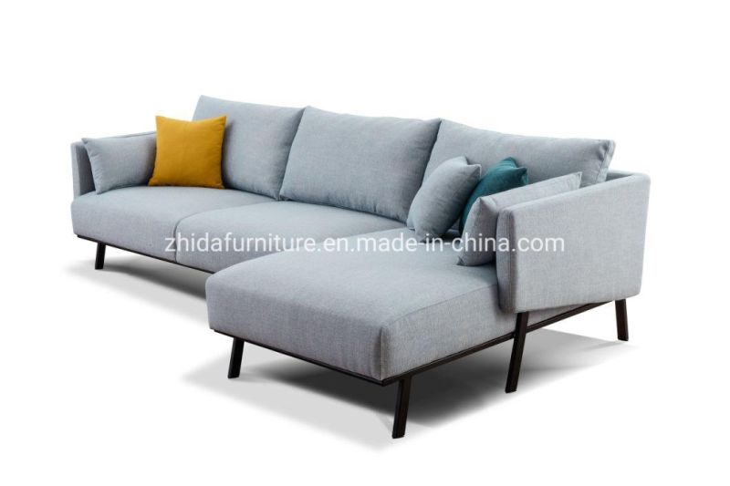 L Shape Small Size Home Living Room Sofa Bedroom Sofa