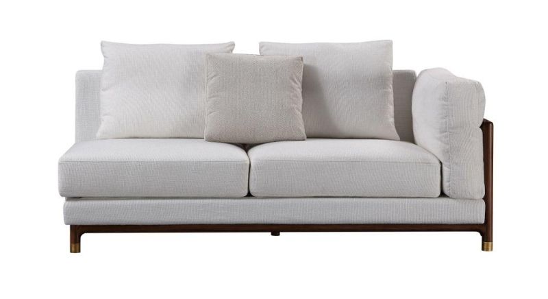 Modern White Fabric Living Room Secetion Sofa for Hotel Reception