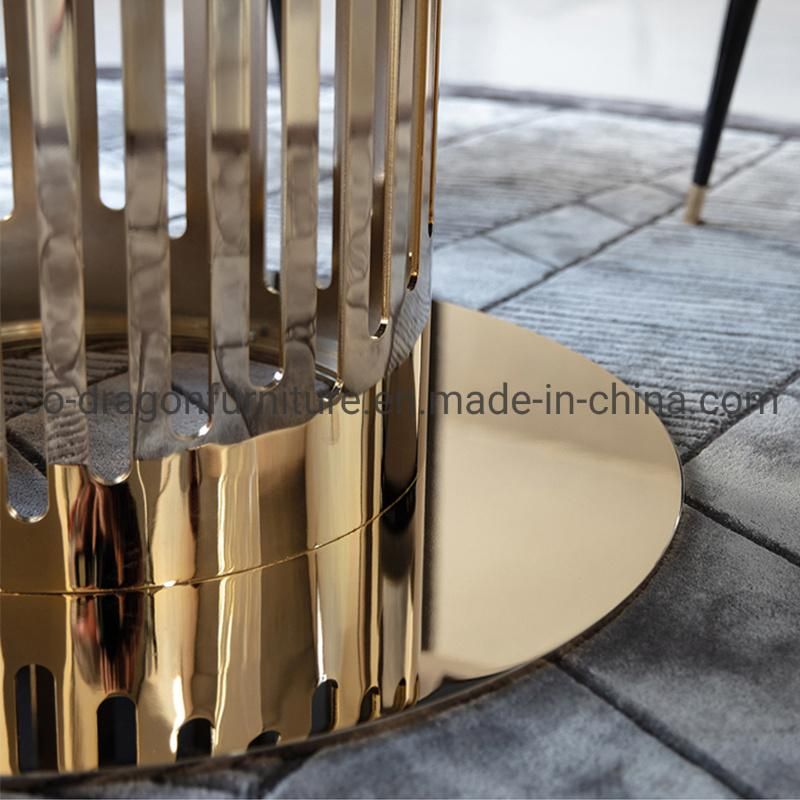 Luxury Gold Stainless Steel Coffee Table for Living Room Furniture