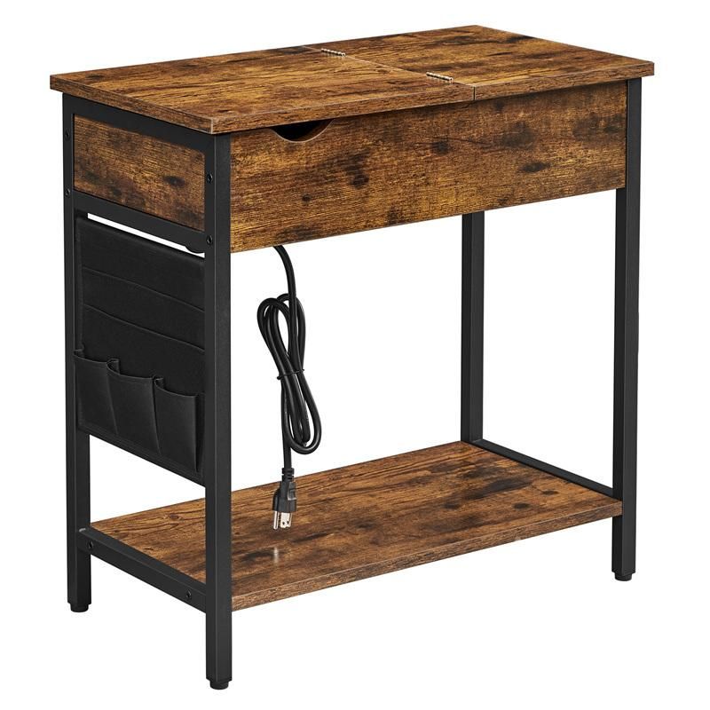 Multi-Functional Wooden End Table Flip Top Side Tables Router Table