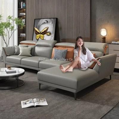 Living Room Furniture Upholstered Velvet Couch Sofa 3 Seat Grey Fabric Sofa