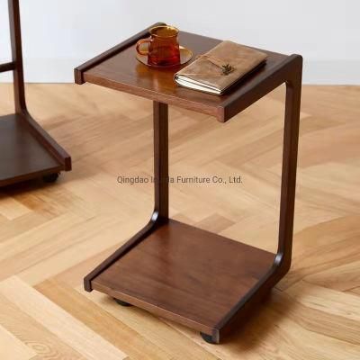 Modern Living Room Bedroom General Furniture Solid Wood Beech Sofa Side Table