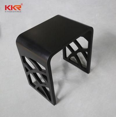 Unique Hollow Design Artificial Stone Bath Makeup Bathroom Stool