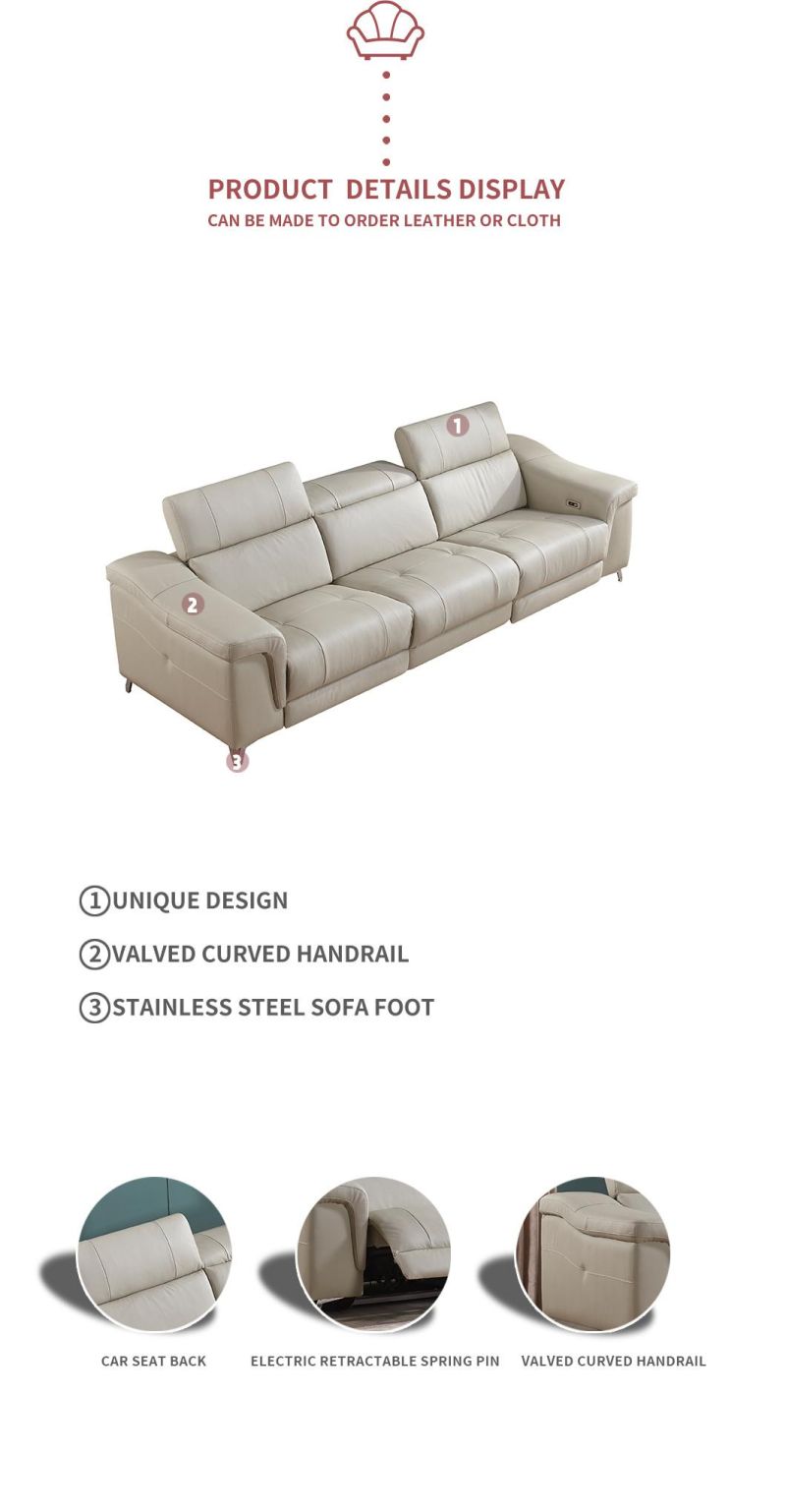 2022 Hot Sale Living Room Fabric Reclining Sofa Home Furniture