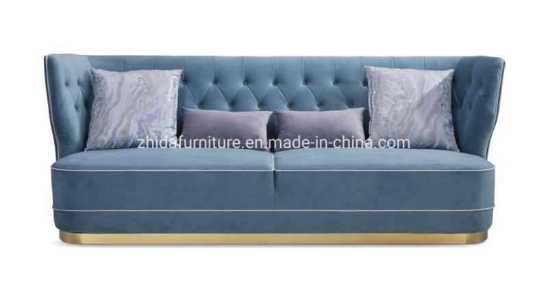 Luxury Classic High Back Fabric Sofa for Living Room Furniture