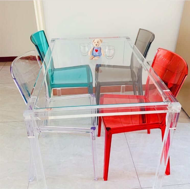 Wholesale Custom Clear Modern Perspex Acrylic Rectangle Computer Desk/Table