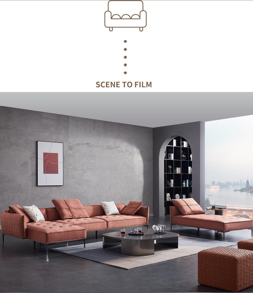 2022 New Arrived High-End Science and Technology Cloth Sectional Sofa