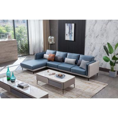 Foshan Modern Italian Style Couch Recliner Conner Home Living Room Furniture Leather Sofa