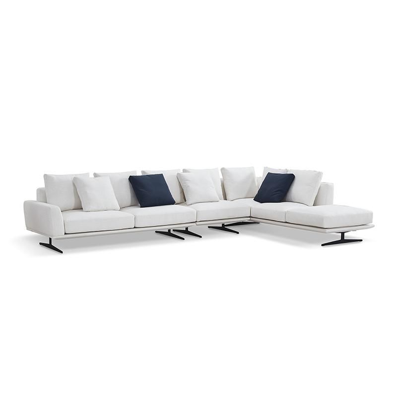 Italian Style Villa Popular Use Multi-Size Sectional Sofa Feather Down Cushions Lazy Leisureliving Room Sofa Couch