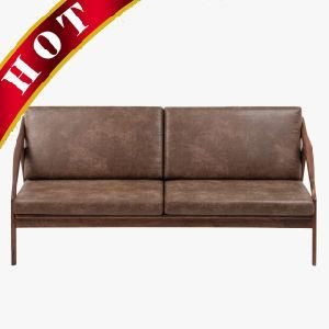 Home Modern Walnut Oak Beech Fabric Wooden Living Room Sofa