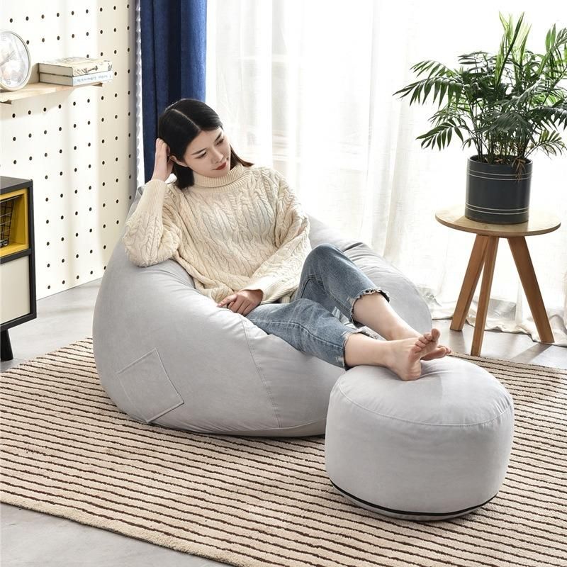 Indoor Foma Fluffy Comfortable Lazy Giant Bean Bag Sofa Chair