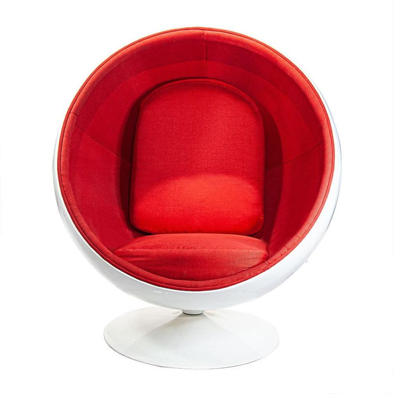 Best Quality Modern Design Fiberglass Soft Leather Cushion Rocking Aviator Dental Game Garden Round Ball Chair