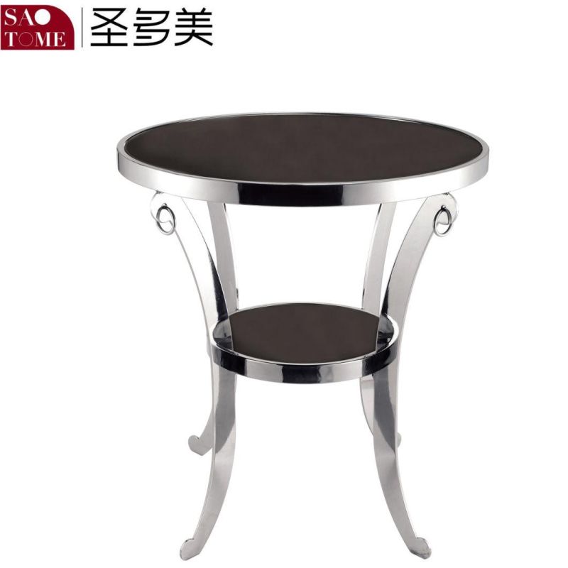 Modern Popular Home Living Room Furniture Two Reverse Semicircle Base End Table