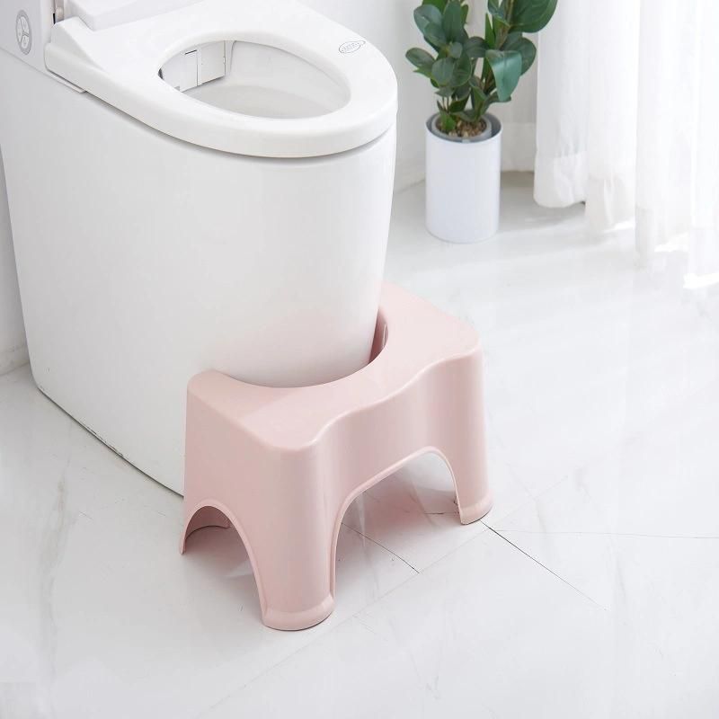 Simple Bathroom Toilet Stool Plastic for Children and Adults