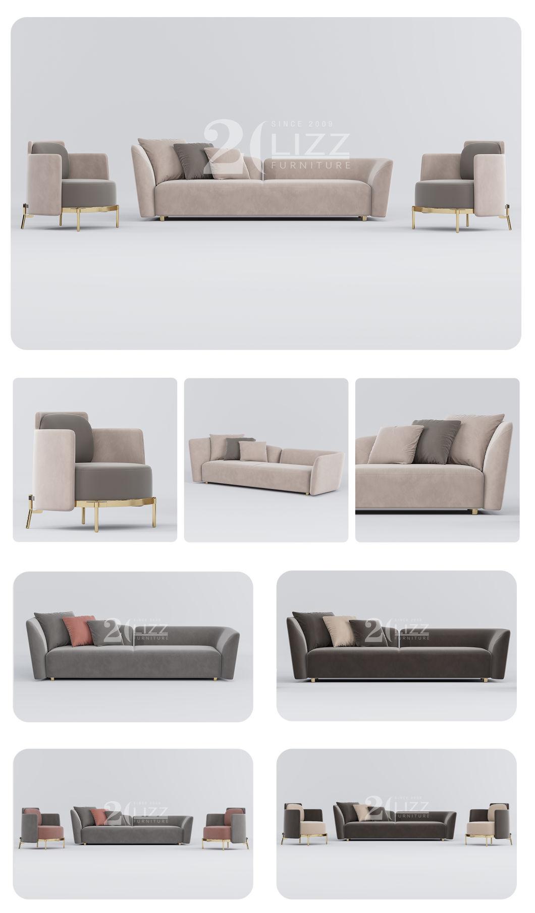 High Quality Wholesale Price Chea Modern Fabric Home Living Room Couch Sofa Wood Frame Sofa Set