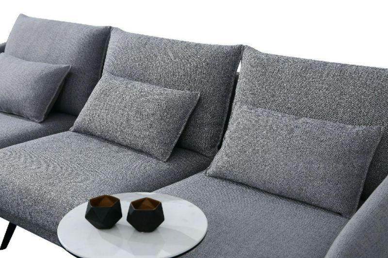 Foshan Gainsville Modern Furniture Italy Modern Home Leisure Fabric Sofa Living Room Sofa