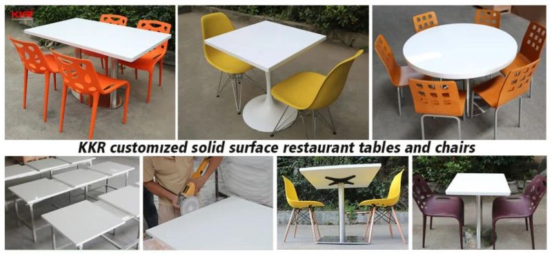 Modern Furniture Corian Restaurant Dining Table and Coffee Table with Chairs