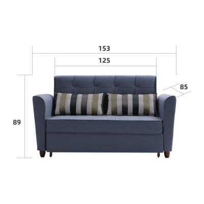 Luxury Cloth Leisure Hotel Furniture Chesterfield Furniture Modern Simple Leisure Living Room Folding Solid Wood Frame Sofa