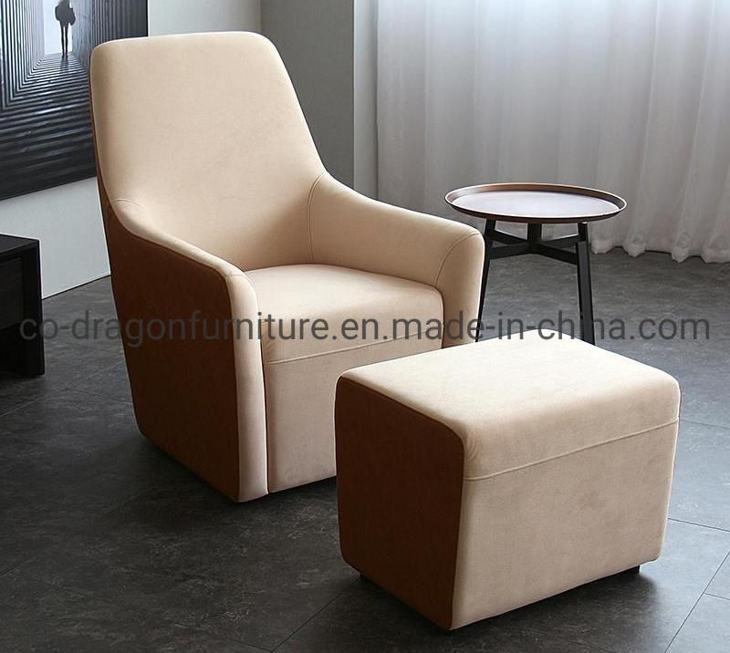 Luxury Modern Furniture High Back Leather Leisure Simple Sofa Chair