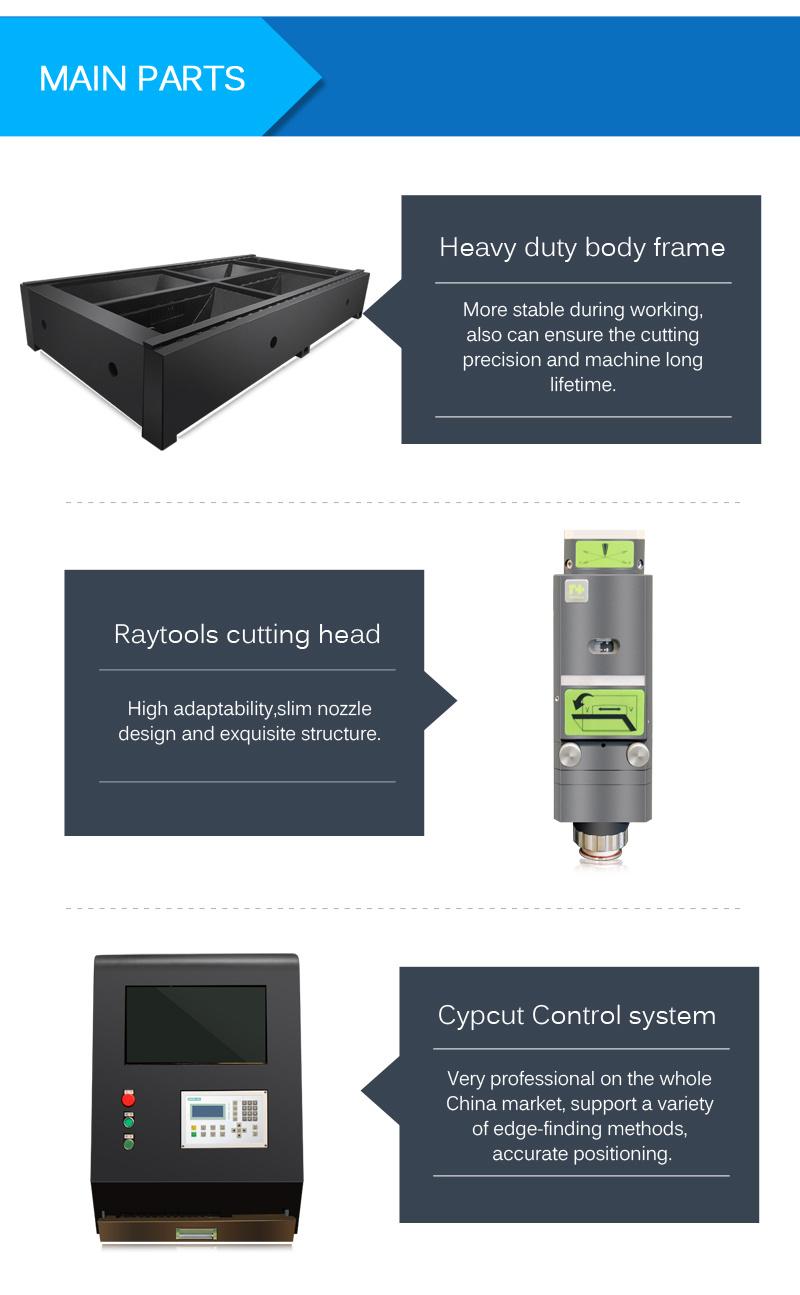 Carbon/Stainless/Iron/Steel Metal Laser Cutter Laser Cutting