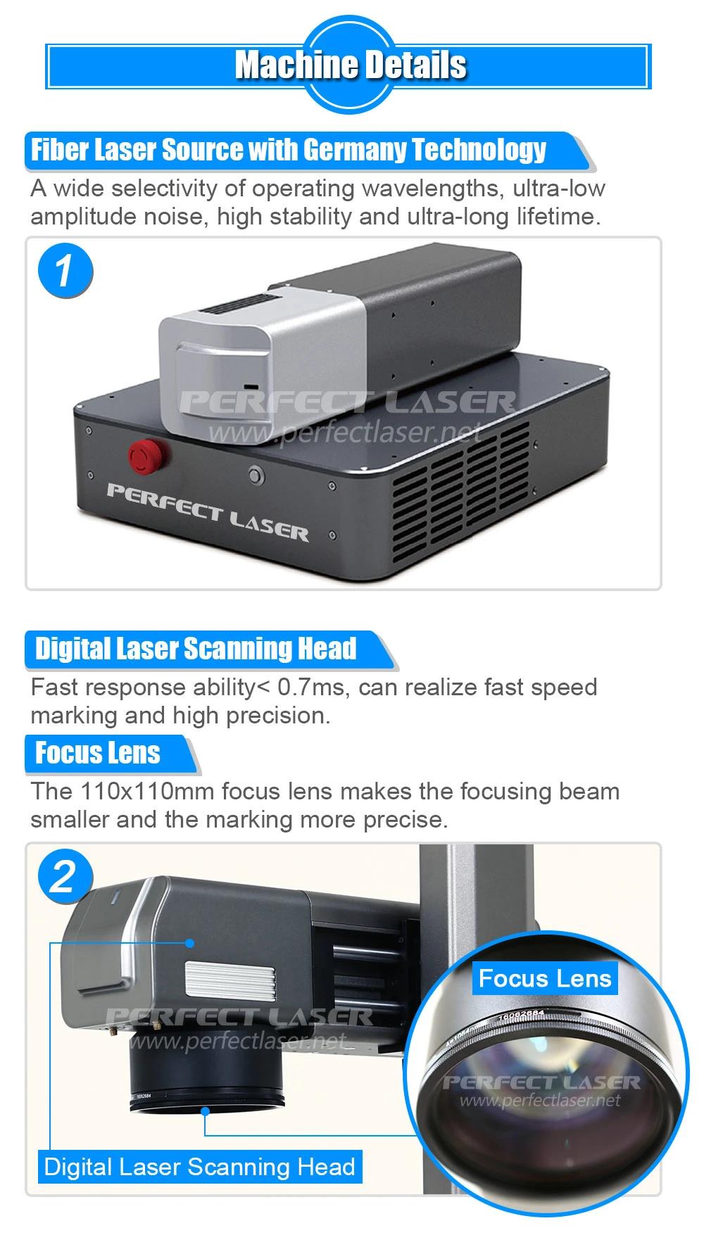 Pedb-100A Cost-Effective Portable Mini Fiber Laser Marking Machine 20W