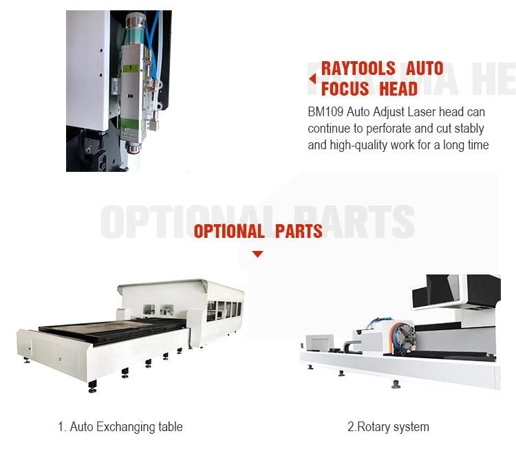 Ca-3015 Stainless Steel Cutting Machine CNC Laser Cutting Machine with 3000W 2000W 1000W Raycus Laser Generator