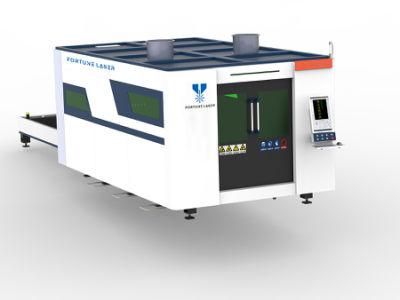 High Speed Auto Cutting High Precision Auto Focus Exchange Platform Fiber Laser Cutting Machine Metal Cutting with Cover3015 2000W3000W