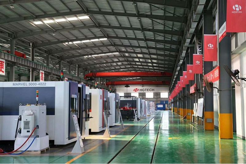 Hgtech 1kw 1.5kw 2kw 3kw 4kw, Raycus Laser Source Laser Metal Tubes Cutting, Fiber Laser Cutting Machine