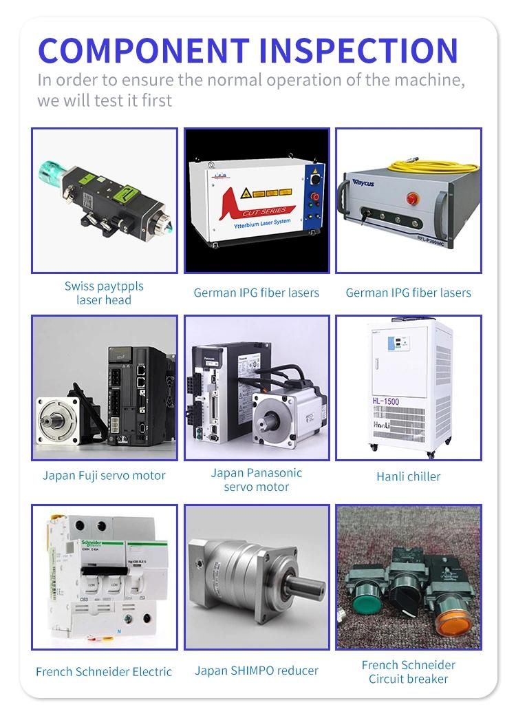 Almost New 4000W 5000W 6000W CNC Fiber Metal Laser Equipment for Cutting 5mm Titanium Plate