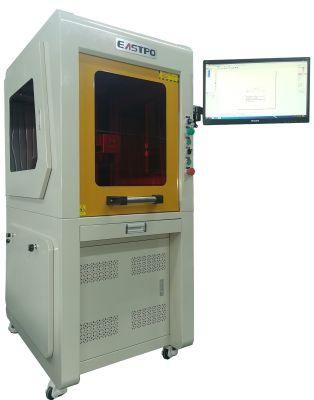 Fully Enclosed Fiber Laser Cutter Raycus Laser 50W Engraving Machine with Rotary for Wedding Ring