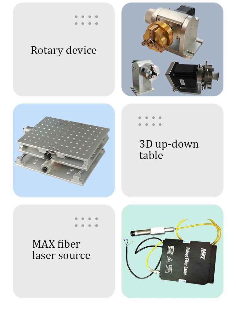 Marking /Printing /Fiber Laser Engraving Machine Steel, Aluminum, Copper, Leather, Plastic Mini Laser Engraver