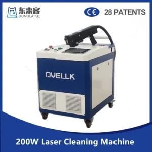 Air-Cooled Automated Portable 100W 200W 300W Laser Cleaning Rust Remover Machine Degumming for Food Machinery Metal