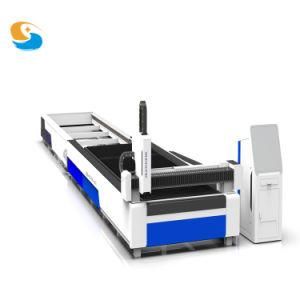 Guohong 6000mm*1500mm Plate Cutting Series 1kw~6kw CNC Fiber Laser Cutting Machine with Exchange Worktable