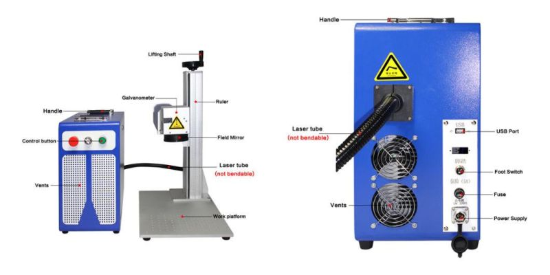 Maintenance-Free High Reliability Space Saver Jewelry Laser Marking Machine