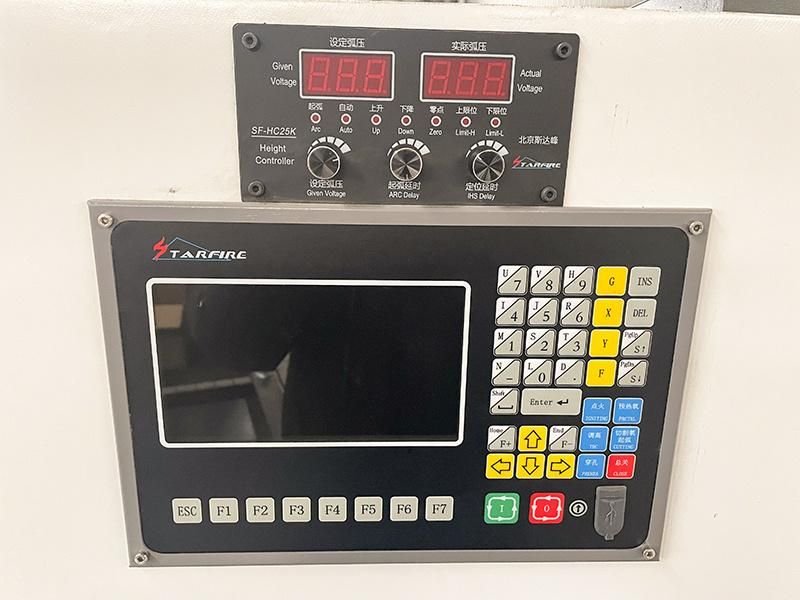 Hgtech 1kw 2kw 3kw 6kw CNC Fiber Laser Metal Cutting Machinery GF3015plus Laser Power 1000W 1500W