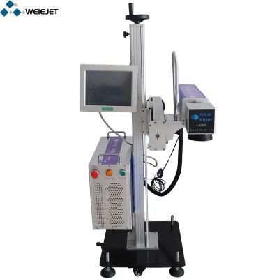 Weiejet Fiber Laser Date Code Marking Machine Engraving on PE, Metal, Aluminum