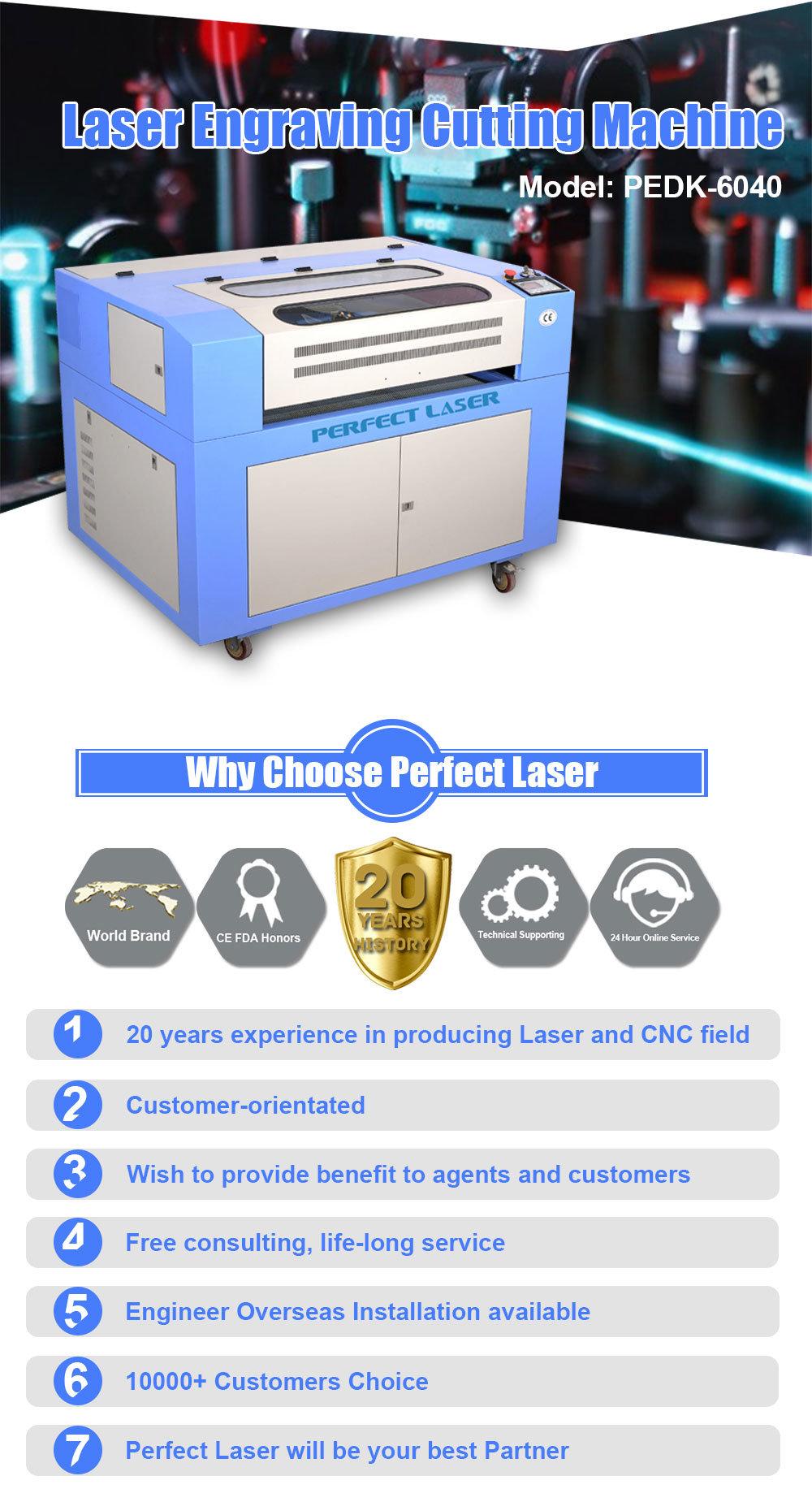 50W 80W 100W 150W Wood Fabric Plastic Acrylic Laser Engraver (PEDK-6040 /9060)