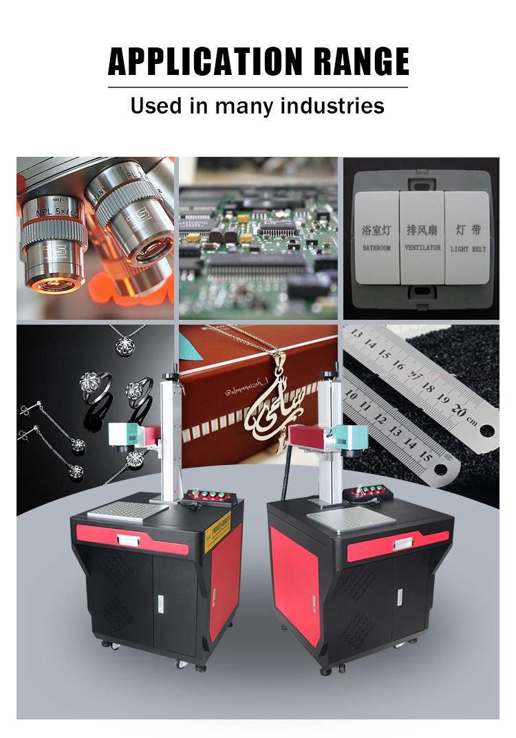 30W Fiber Laser Marking Machine Laser Marker for Pen with Conveyor Belt Laser Engraver